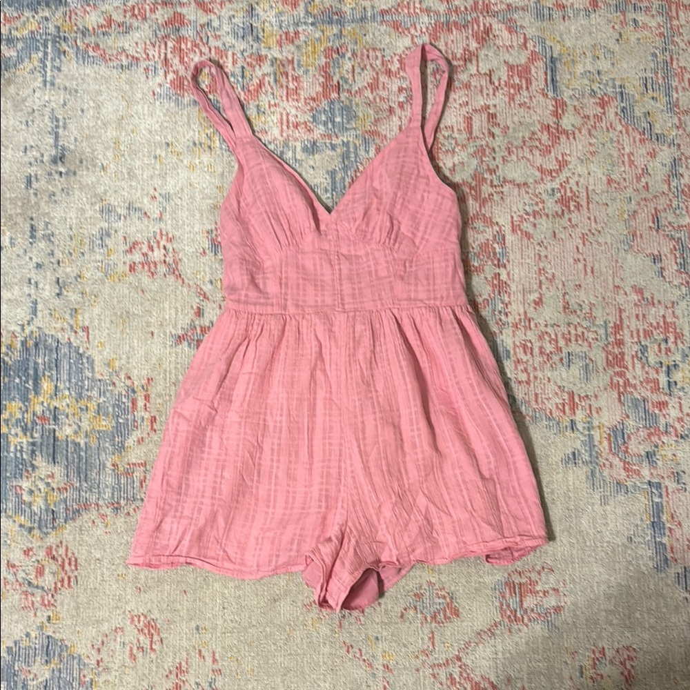 American Eagle Pink Sleeveless Romper